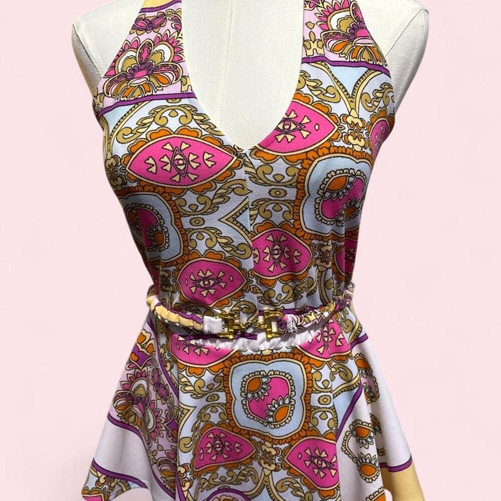 Venus Colorful Y2K Halter Top